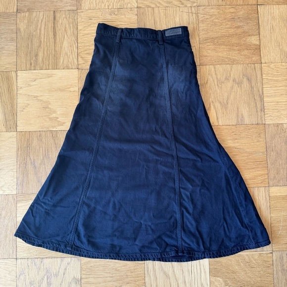 Current Elliott 26 Denim Skirt Black High Waisted Size - Picture 3 of 6